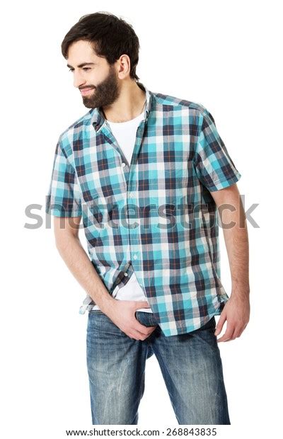 Young Man Holding His Crotch Because Stock Photo 268843835 Shutterstock
