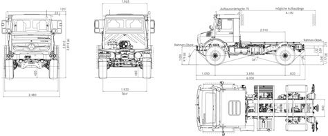 Mercedes Benz Unimog U 5023 2014 Blueprint Download Free Blueprint