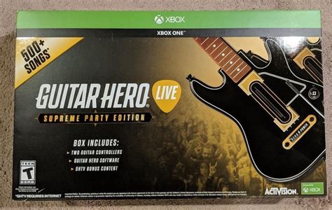 Guitar Hero Live Supreme Party Edition 2 Pack Bundle Xbox One