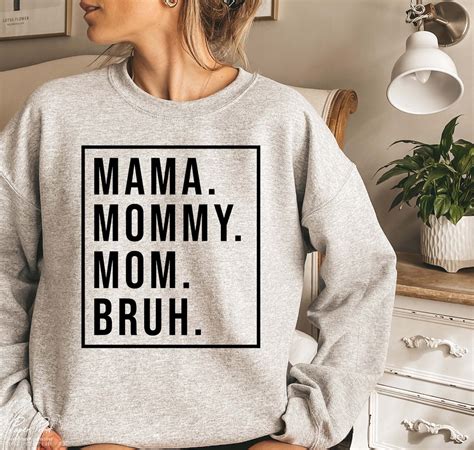Mama Mommy Mom Bruh Svg Png Mothers Day Svg Mom Shirt Etsy