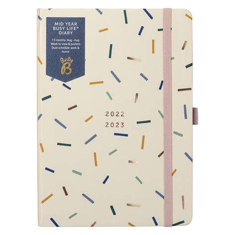 Buy Busy B Mid Year Busy Life Diary August 2022 August 2023