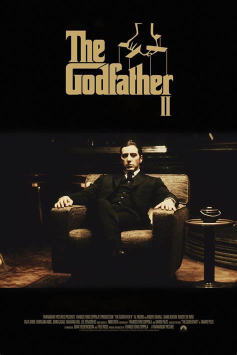 The Godfather Part Ii Poster Classic Movie Posters Movie Posters Minimalist Original