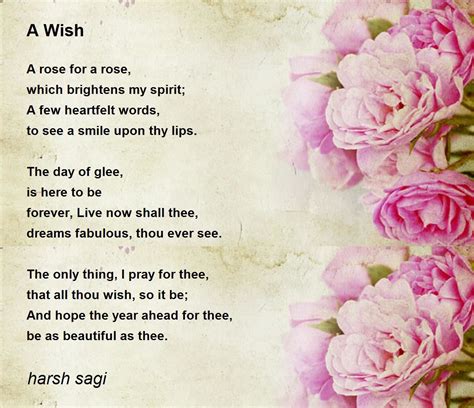 A Wish A Wish Poem By Harsh Sagi