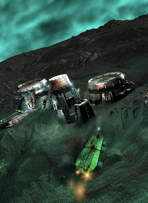 Space Mining Colony Photograph By Victor Habbick Visionsscience Photo