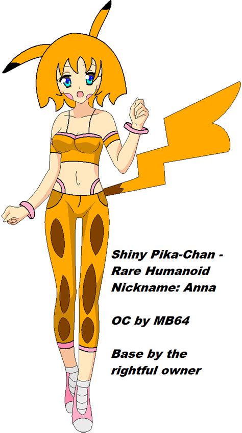 Anna The Shiny Humanoid Pikachu By Marioblade64 On Deviantart