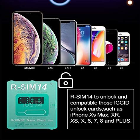 I need to be able to get. RSIM14 x Auto Unlock Chip Turbo Unlock SIM Compatible with iPhone Xr Xs Max 8 7 6 5 All Models ...