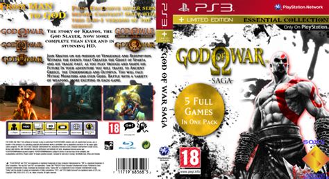 The god of war saga serves as the definitive god of war collection, bundling together all five entries in kratos' story. God of War Saga PlayStation 3 Box Art Cover by White Hollow