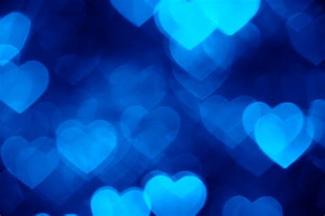Blue Love Hearts Background