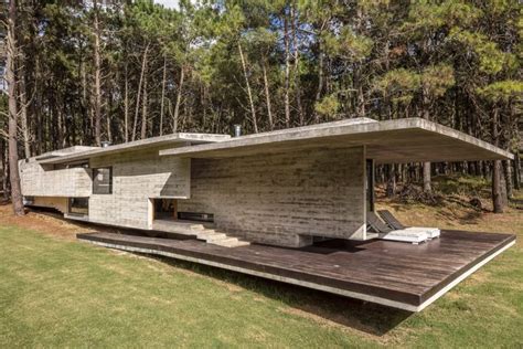 Concrete Summer Home Brings Raw Modernism To The Forest Curbed