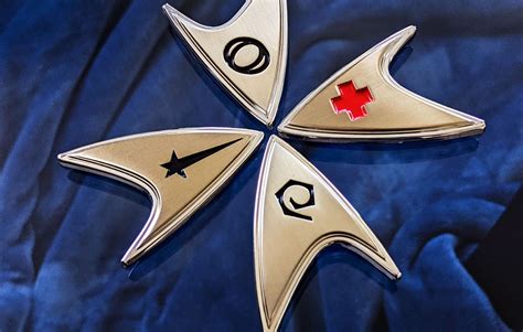 Sammeln And Seltenes Metall Abzeichen Starfleet Division Badge Star Trek