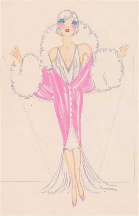 Vintage Watercolor Of Burlesque Dancer