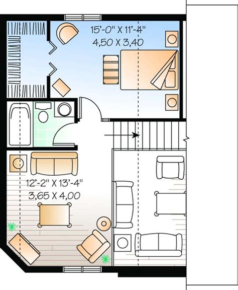 Narrow Lot Plan 1295 Square Feet 2 Bedrooms 2 Bathrooms 034 00940