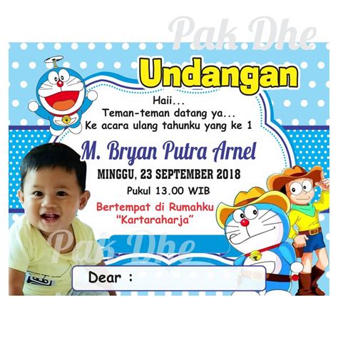 Contoh undangan ulang tahun anak digital. Undangan Ultah Anak2 Doraemon Kosong - Kartu Ucapan Lucu Ulang Tahun | Kata Kata Mutiara ...