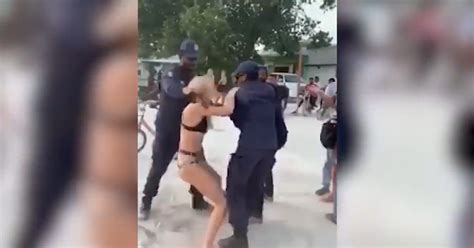 Police Apologise After Arrest Of Bikini Clad Maldives Tourist Badly Handled By Officers