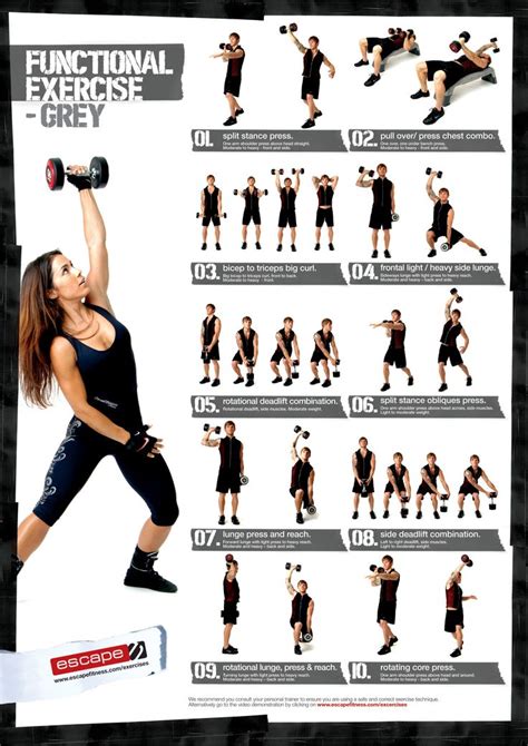 Circuit Dumbbell Workout Workout Chart Exercise