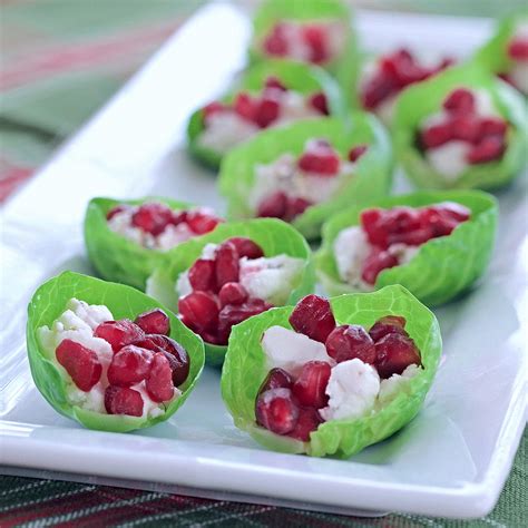 Healthy Holiday Appetizers Goat Cheese Brussels Sprouts Bites