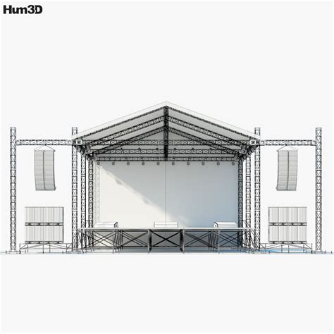Escenario De Concierto Modelo 3d Arquitectura On Hum3d