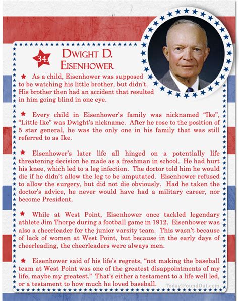 100 Facts About Us Presidents 34 Dwight D Eisenhower