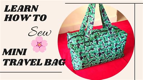 Diy Travel Bag How To Make Travel Bag Mini Travel Bag Tutorial