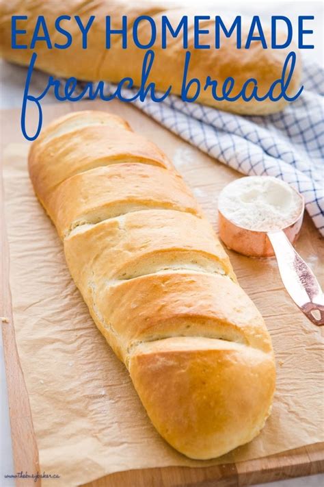 Easy Homemade French Bread {bakery Style} The Busy Baker