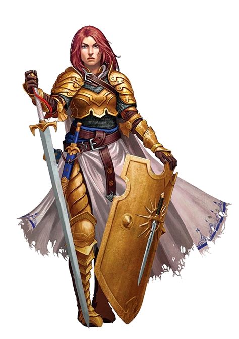 Female Paladin Or Warpriest Or Cleric Of Iomedae Pathfinder Pfrpg Dnd