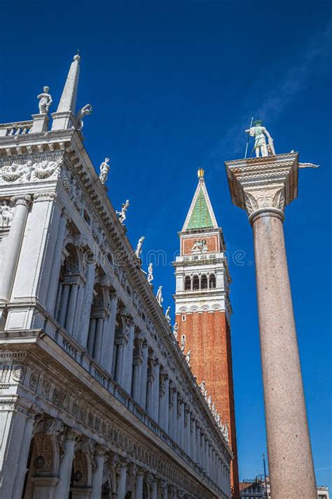 Campanile San Marco Tower Colonna Di San Todaro And Library Of Venice