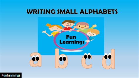 Writing Small Alphabets By Kids Fun Learningssmall Letter Writing