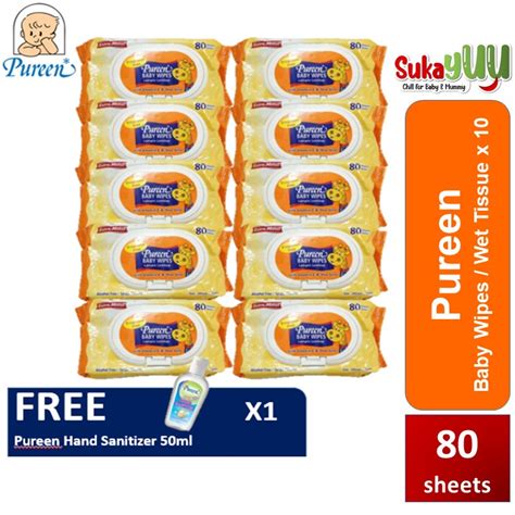 PUREEN Wet Tissue Baby Wipes X S Tissues Wipe Bundle Set Murah EXP Shopee Malaysia