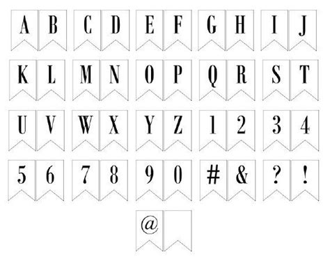 Free Printable Banner Letters Includes Entire Alphabet Free