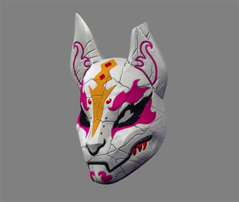 3d Printed Fortnite Drift Mask Special Kitsune Cosplay Stl File By