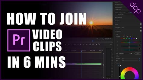 How To Join Video Clips Tutorial Adobe Premiere Pro 2020 Youtube
