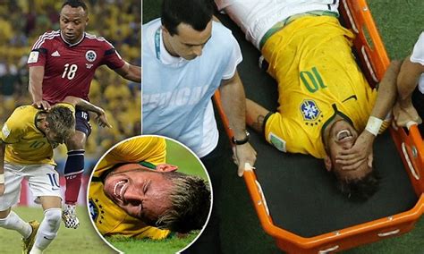 Neymar Out Of World Cup With Broken Bone In Back After Injury In Brazil S Quarter Final Daily