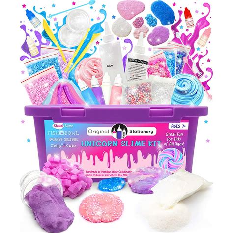 Super Unicorn Slime Set Unicorn Slime Kit Supplies Stuff For Girls