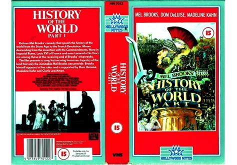 History Of The World Part 1 1981 On Hollywood Nites United Kingdom Vhs Videotape