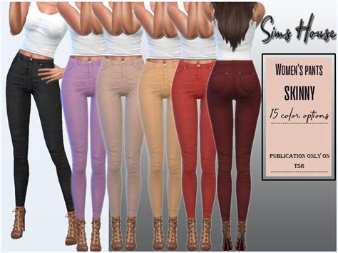 The Sims Resource Womens Classic Skinny Pants