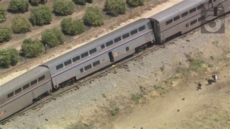 Amtrak Train Derails After Striking Vehicle In Southern California