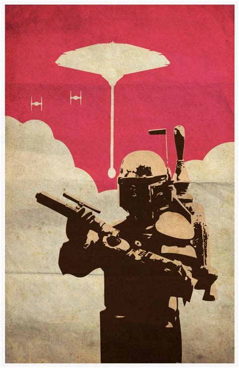 Star Wars Boba Fett Vintage 11x17 Poster Print By Posterinspired Star