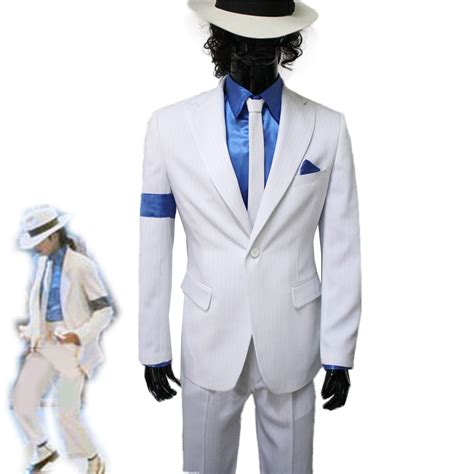 Michael Jackson Smooth Criminal Suit Cosplay Costume Halloween Carnival