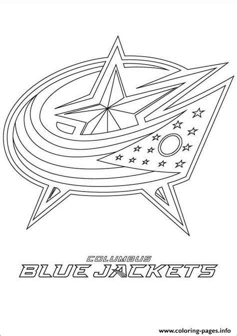 Buffalo sabres logo color palette image format. Columbus Blue Jackets Logo Nhl Hockey Sport Coloring Pages ...