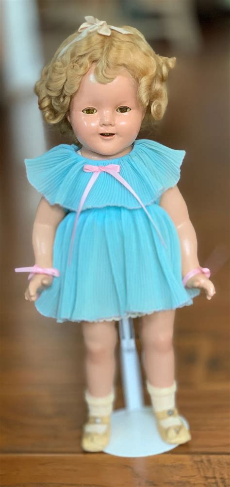 vintage composition shirley temple doll 18 etsy