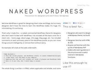 The Naked Wordpress Theme A Crash Course For Designers
