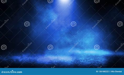 Blue Misty Dark Background Stock Photo Image Of Foggy Cloudy 136188222