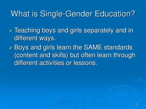 Ppt What Is Single Gender Education Powerpoint Presentation Free