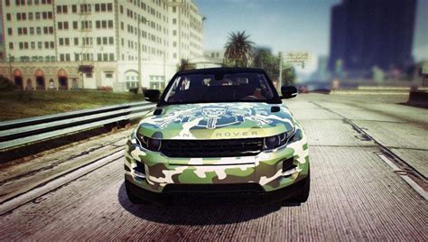 Camouflage Skull Livery For Range Rover Evoque 2 Versions Gta5