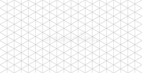 Isometric Grid Seamless Pattern Triangle Graph Paper Hexagonal And