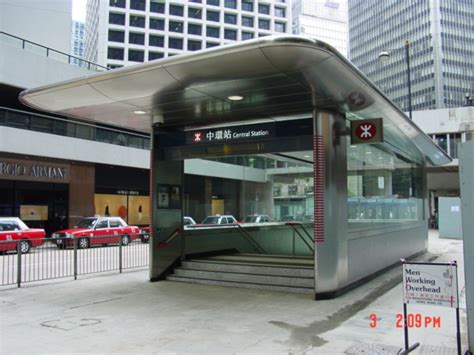 Station Entrance Central Mtr Station Hong Kong 2003 Program Contractors