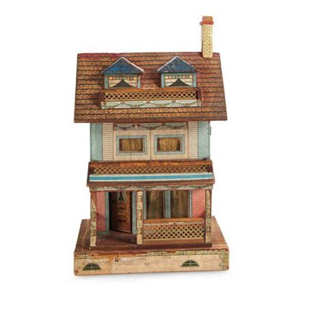 American Lithographed Over Wood Dollhouse By Bliss 11001400 Auctions