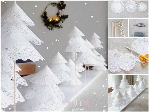 Diy Paper Doily Christmas Tree Tutorial Diy Paper Christmas Tree