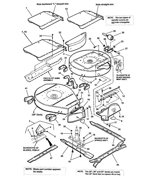 Cutting Decks Deflector Diagram And Parts List For Model 331416bve
