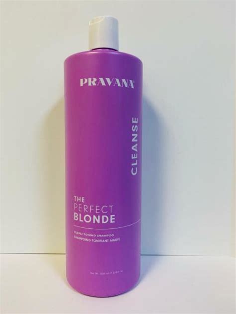 Pravana Perfect Blonde Purple Toning Shampoo Liter 338 Oz Ebay